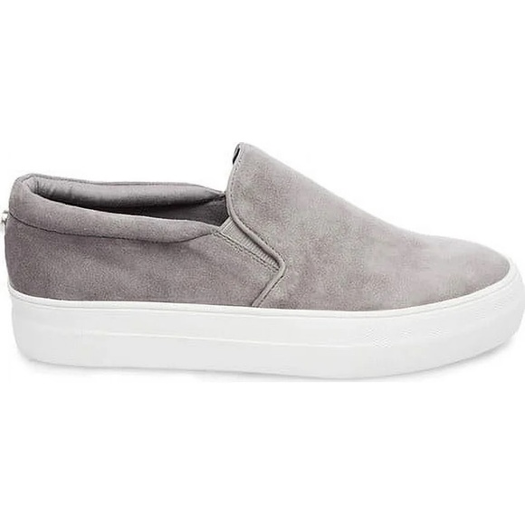 Steve Madden Shoes - Steve Madden Gray Slip-On Suede Sneakers